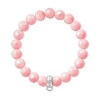 Thomas Sabo Bracelet Hot Pink Bamboo Coral Silver D