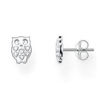 thomas sabo earrings glam soul owl white zirconia pave silver d