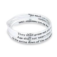 They Shall Grow Not Old Bangles