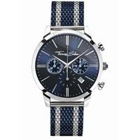 thomas sabo rebel spirit blue silver mens watch