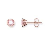 Thomas Sabo Rose Gold Pink Corundum Studs