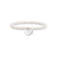 thomas sabo love bridge pearl heart bracelet 175cm