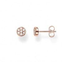 Thomas Sabo Rose Gold Sparkling Circles Stud Earrings