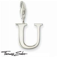 Thomas Sabo Silver Letter U Charm