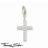 thomas sabo crystal cross charm