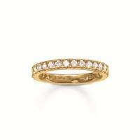 Thomas Sabo Gold Crystal Band Ring
