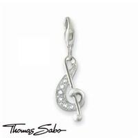 thomas sabo cz treble clef charm