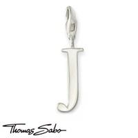 thomas sabo silver letter j charm