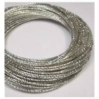 thin silver tone bangles x 55