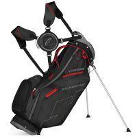 Three 5 Stand Bag Black/Red/GunMetal