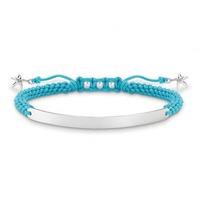 thomas sabo ladies blue starfish silver love bridge bracelet lba0059 1 ...