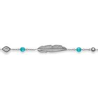 thomas sabo silver ethno feather drop bracelet a1477 646 17