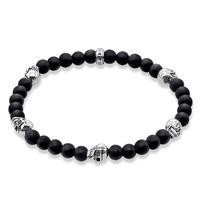 Thomas Sabo Skull Obsidian Beads Bracelet A1097-023-11-L