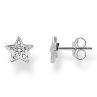 thomas sabo silver pave star stud earrings h1868 051 14