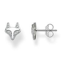 thomas sabo silver pave fox stud earrings h1873 051 14