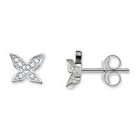 Thomas Sabo Silver Pave Butterfly Stud Earrings H1865-051-14
