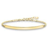 thomas sabo ladies gold plated love bridge bracelet lba0008 413 12 l18 ...