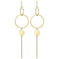 Thomas Sabo Ladies Glam And Soul Gold Plated Africa Ornaments Disc Earrings H1934-413-39
