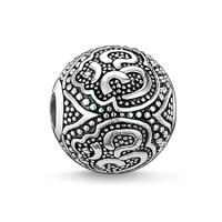 thomas sabo silver oxidised om bead k0042 001 12