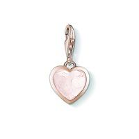 thomas sabo rose gold plated quartz heart charm 1363 903 14