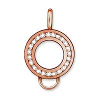 Thomas Sabo Rose Gold Plated White CZ Charm Carrier X0183-416-14