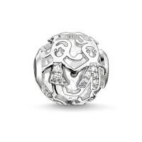 thomas sabo silver cubic zirconia kids karma bead k0159 051 14