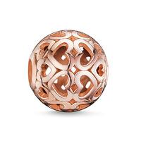 Thomas Sabo Rose Gold Plated Open Work Hearts Bead K0018-415-12