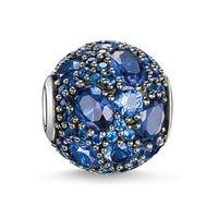 Thomas Sabo Silver Multi Blue Cubic Zirconia Bead K0077-638-1