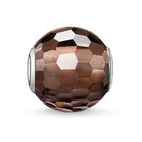 thomas sabo silver faceted smokey quartz bead k0082 031 2