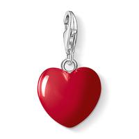 Thomas Sabo Silver Red Heart Charm 0016-007-10