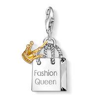 Thomas Sabo Silver Gold Plated Fashion Queen Bag and Crown 1062-413-12