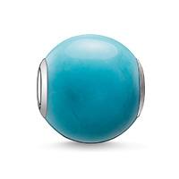 Thomas Sabo Silver Turquoise Howlite Bead K0035-589-17