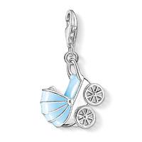 Thomas Sabo Silver Blue Pram Charm 1115-041-1