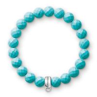 Thomas Sabo Silver Synthetic Turquoise Facet 16.5cm Bracelet X0192-404-17-L16.5