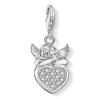 Thomas Sabo Silver CZ Angel and Heart Charm 0283-051-14