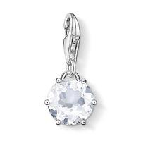 Thomas Sabo Silver April Crystal Charm 1257-197-14