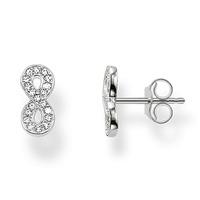 thomas sabo silver pave infinity stud earrings h1877 051 14