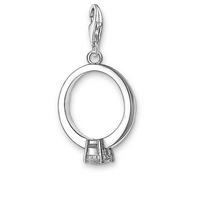 thomas sabo silver cubic zirconia ring charm 0330 051 14