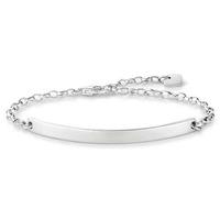 thomas sabo ladies silver love bridge bracelet lba0098 001 12 l19v
