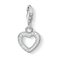 thomas sabo clear cubic zirconia open heart charm 0930 051 14