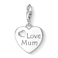 Thomas Sabo Silver Heart Love Mum Charm 1055-001-12