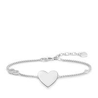 Thomas Sabo Silver Tone Heart with Infinity Bracelet A1486-051-14