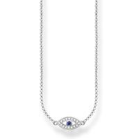 thomas sabo silver blue nazar eye necklet ke1385 412 32 l42v