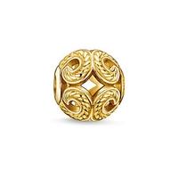 Thomas Sabo Gold Plated Open Work Wave Bead K0051-413-12