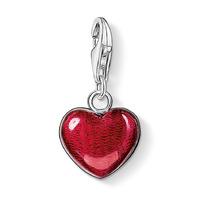thomas sabo red enamel heart charm 0783 007 10