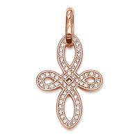 Thomas Sabo Rose Gold Plated Cubic Zirconia Small Love Knot Pendant PE624-416-14