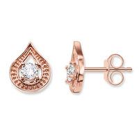 Thomas Sabo Rose Gold Plated Purity of Lotos Stud Earrings H1840-416-14