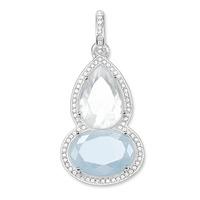 Thomas Sabo Silver Aqua Clear Quartz Maharani Pendant PE697-697-31