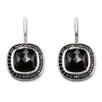 thomas sabo silver black onyx cubic zirconia dropper earrings h1830 64 ...