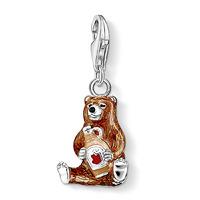 Thomas Sabo Silver Brown Bear Syrup Charm 1104-007-2